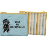 Primitives by Kathy Love My Dachshund Zipper Wallet