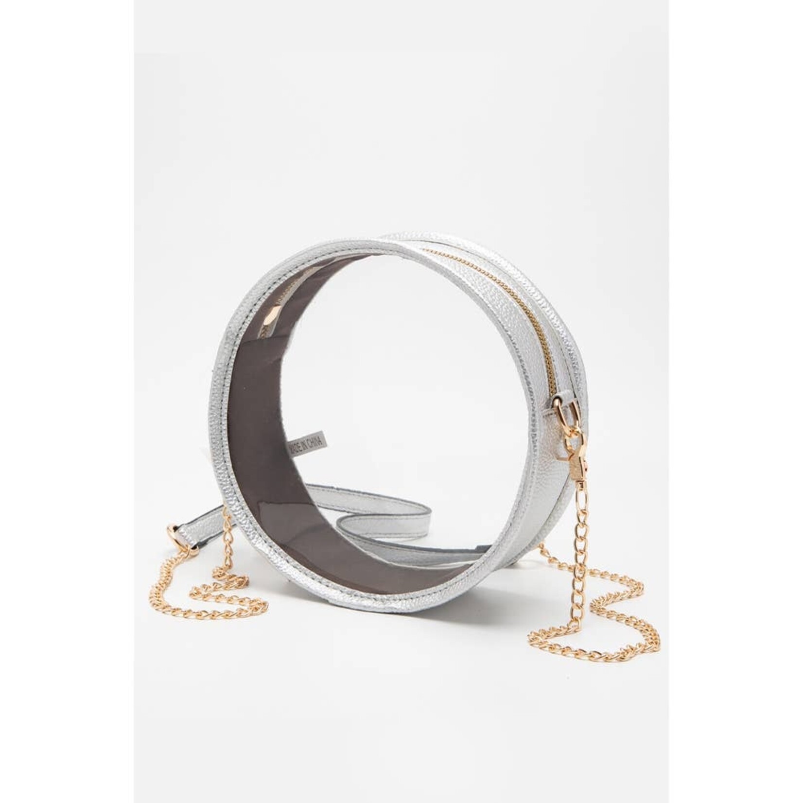 Hana Hana Round Crossbody Bag Silver