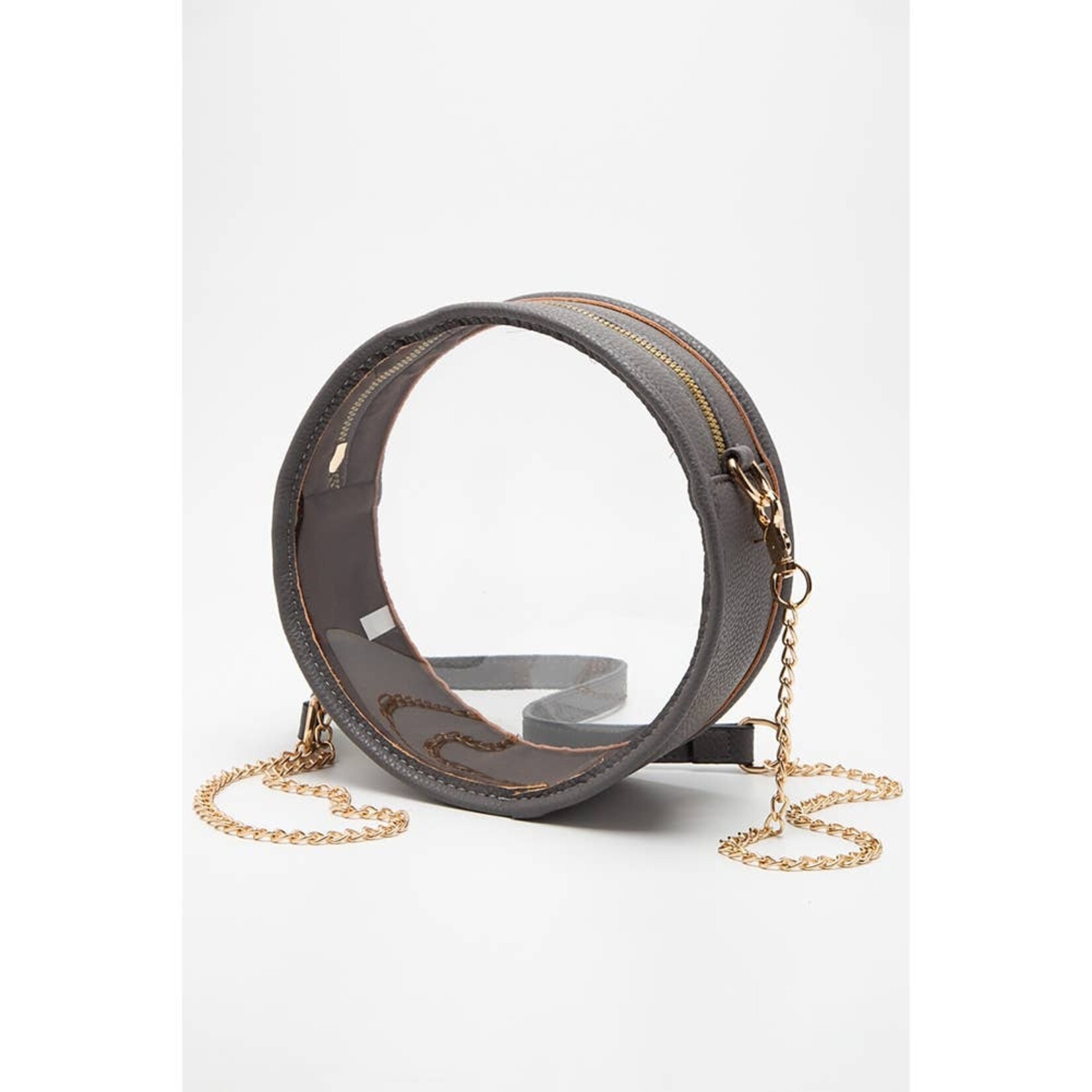 Hana Hana Round Crossbody Gray
