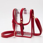 Hana Clear Cross Body Red