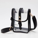 Hana Clear Crossbody | Black