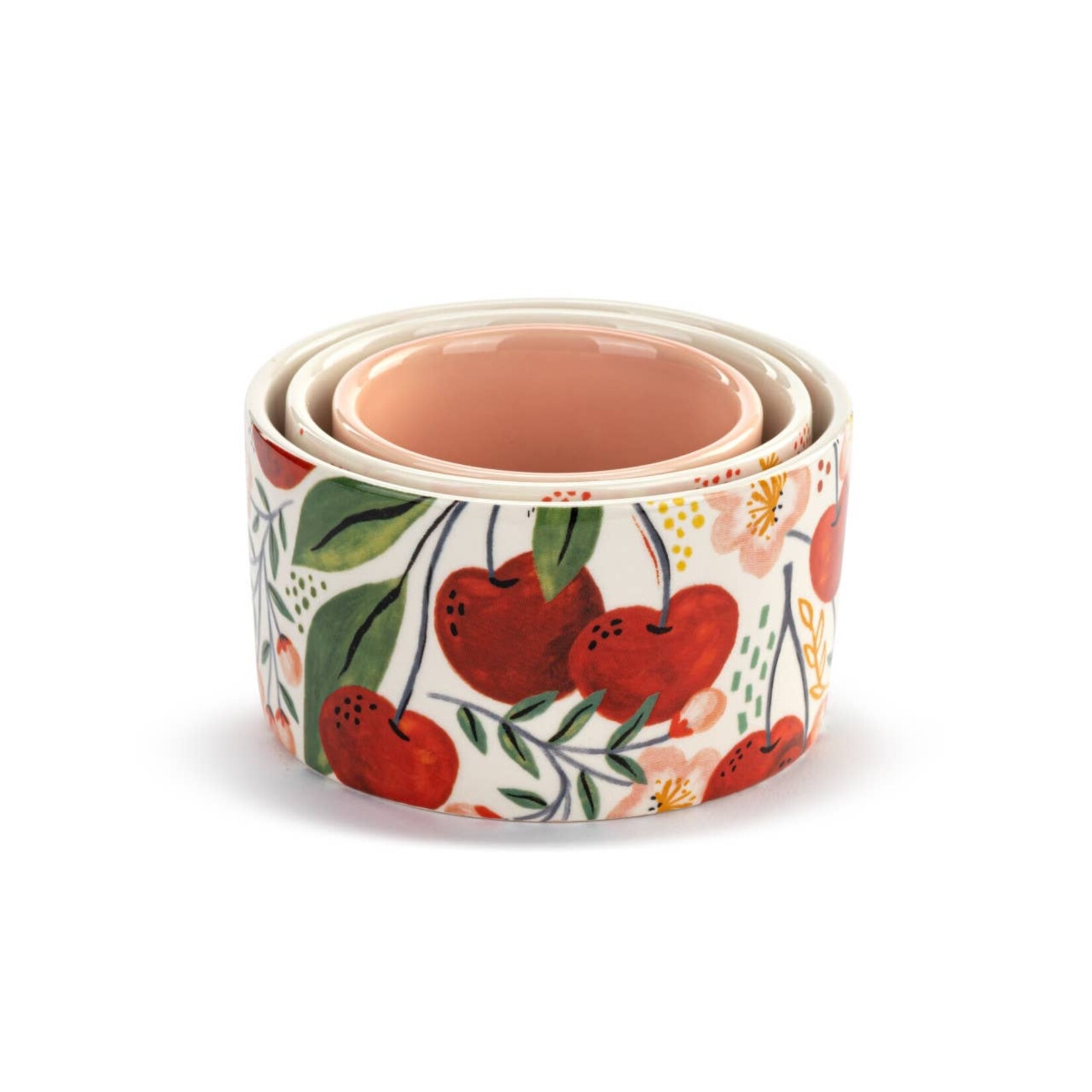 Demdaco Demdaco-Nesting Prep Bowls Cherry - Set of 3