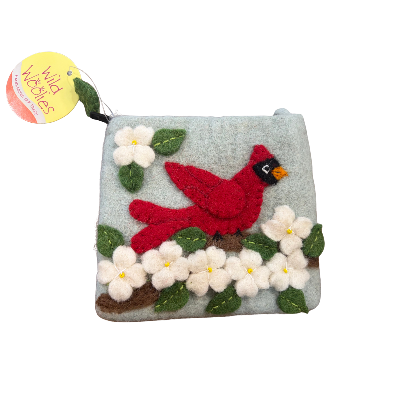 DZI dZi Handmade Cardinals Coin Purse