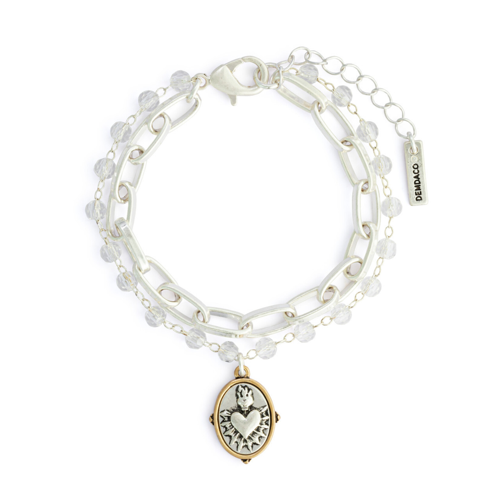 Demdaco Demdaco Sacred Heart Bracelet - Silver