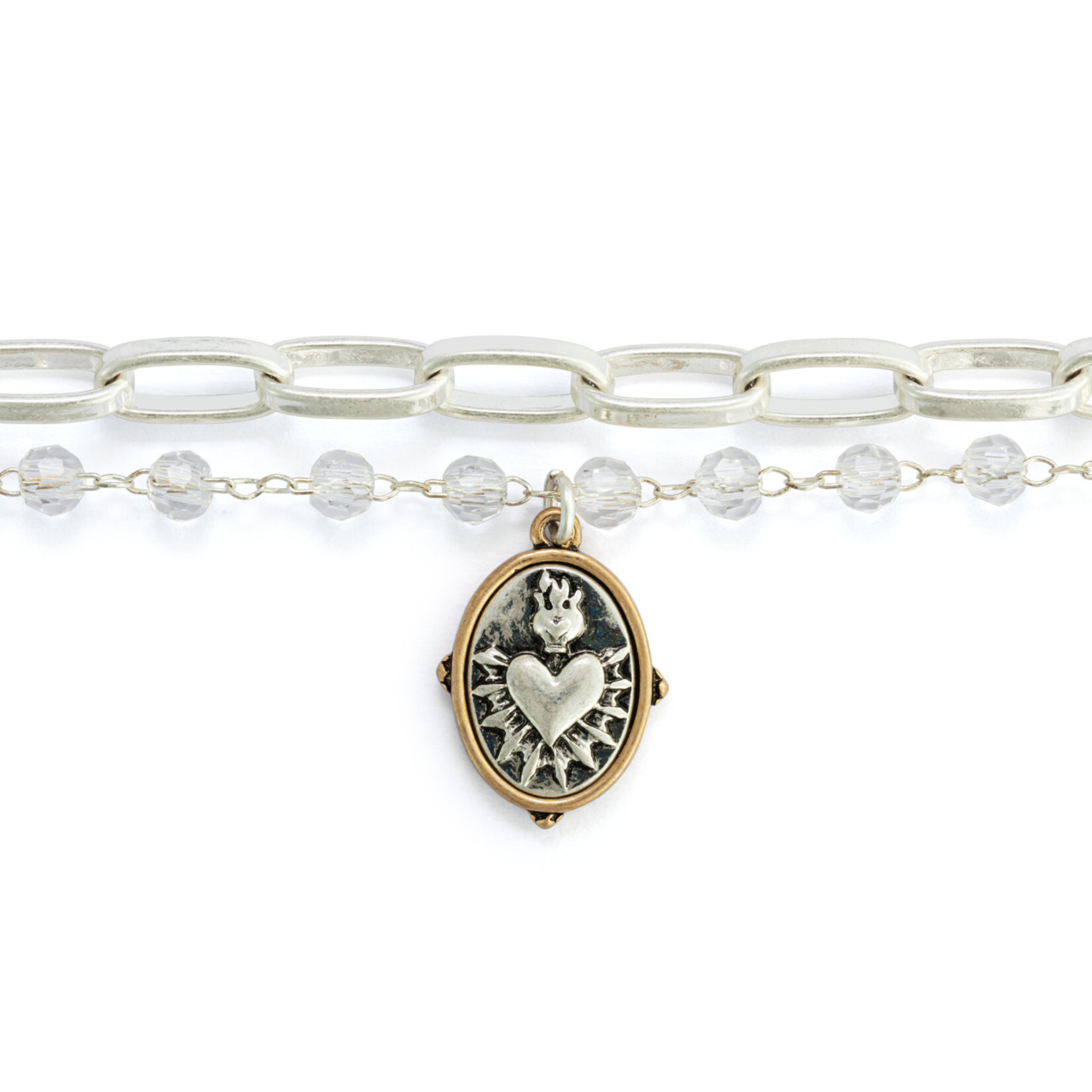 Demdaco Demdaco Sacred Heart Bracelet - Silver