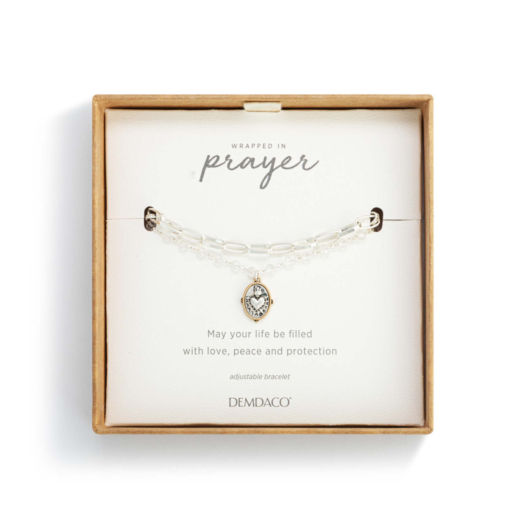 Demdaco Demdaco Sacred Heart Bracelet - Silver