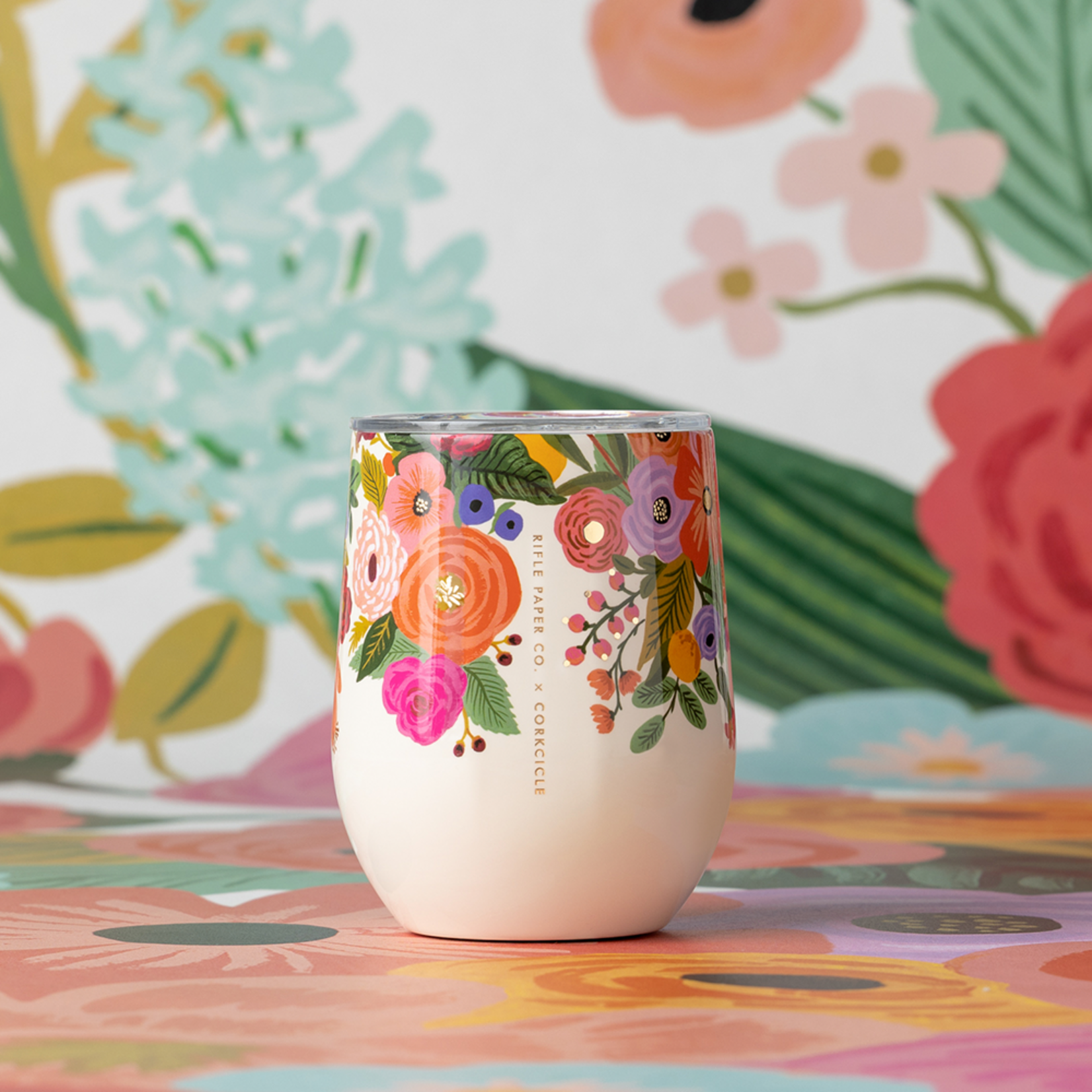 Corkcicle Corkcicle Stemless Garden Party Cream