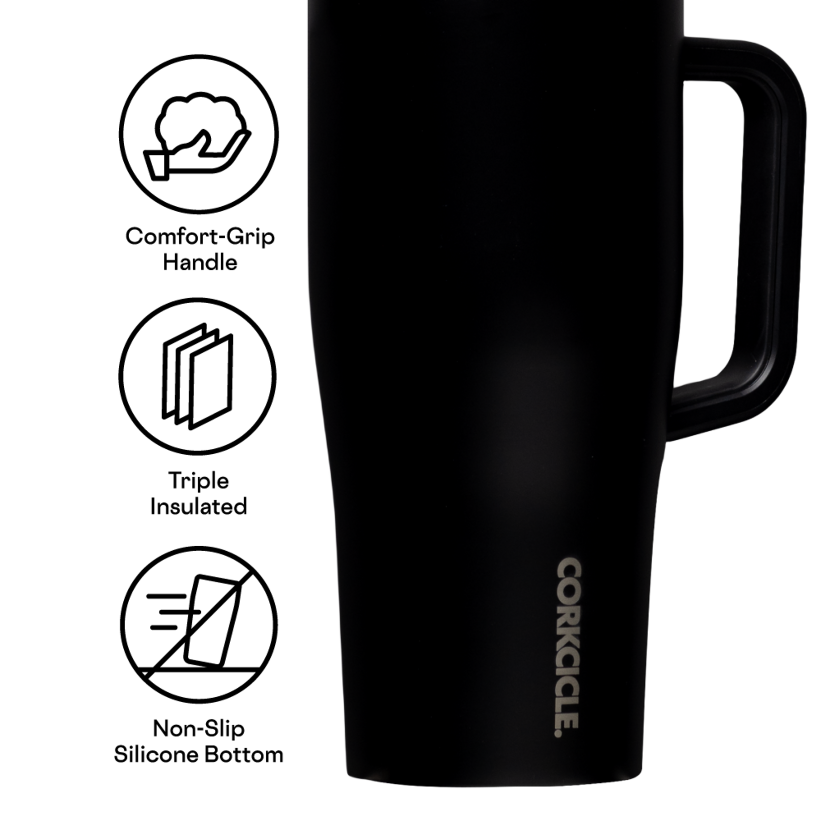 Corkcicle Corkcicle Cruiser Black Bows | 22oz