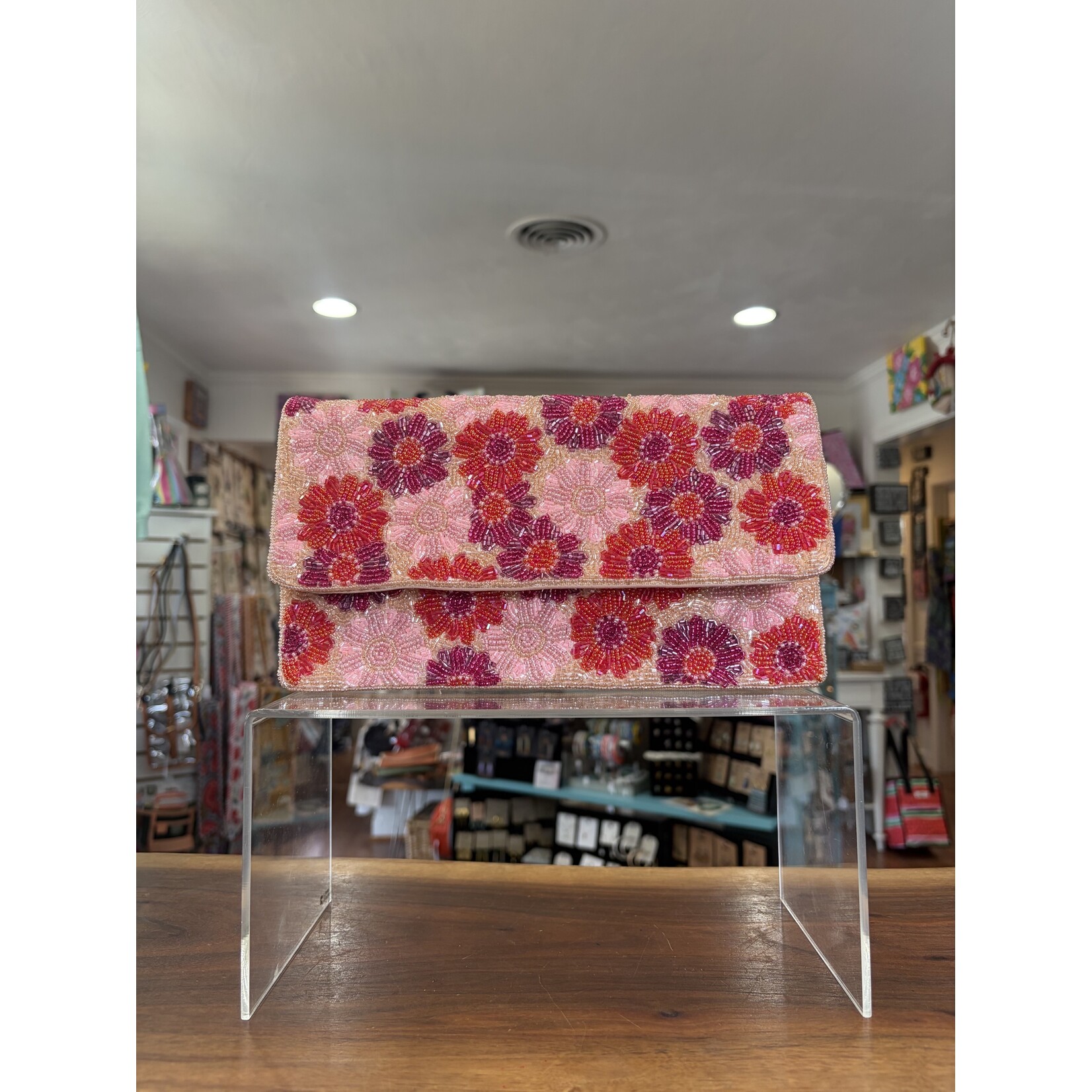 LA Chic Designs LA Chic Designs-Pink Floral Bag