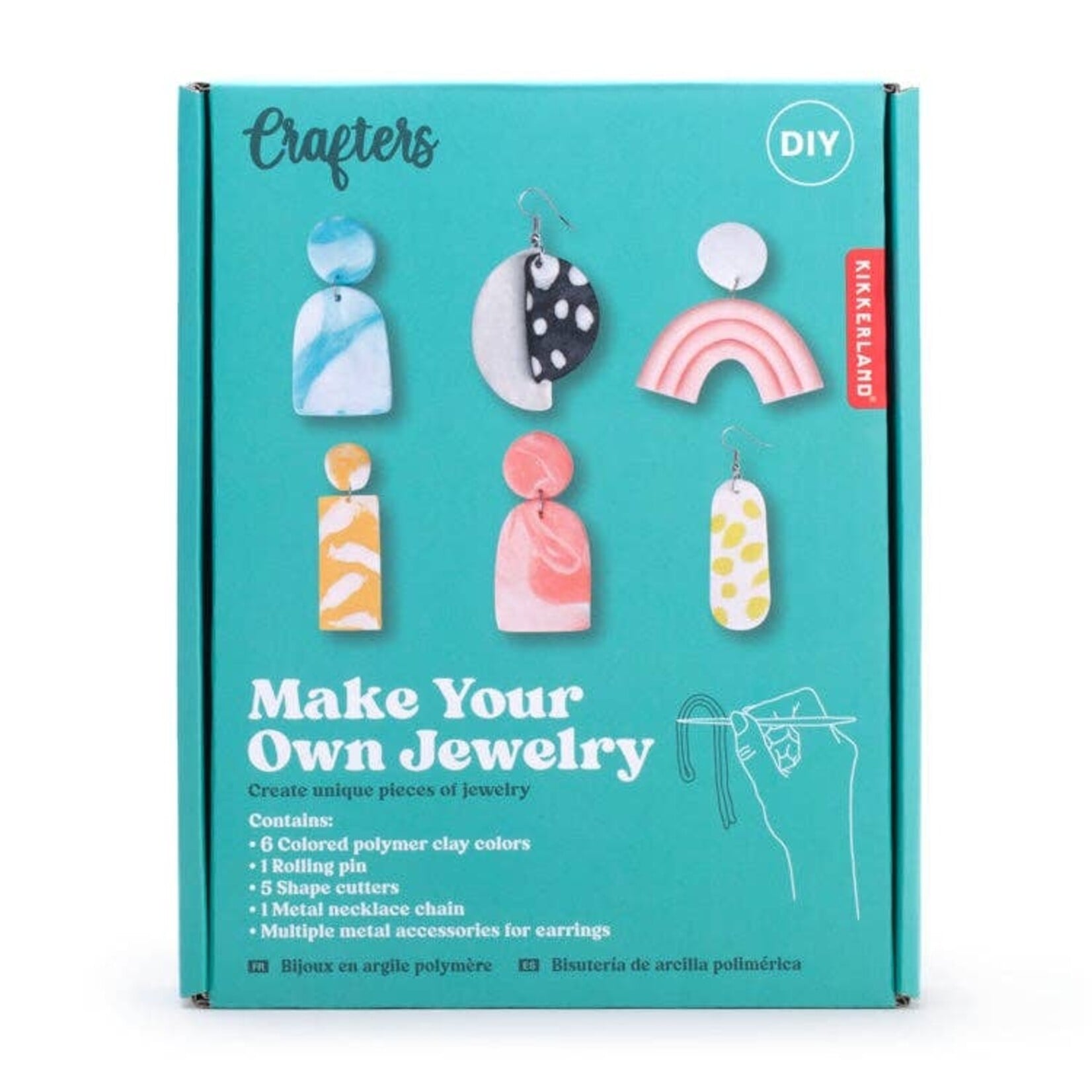 Kikkerland Kirkkerland -Clay Jewelry Kit
