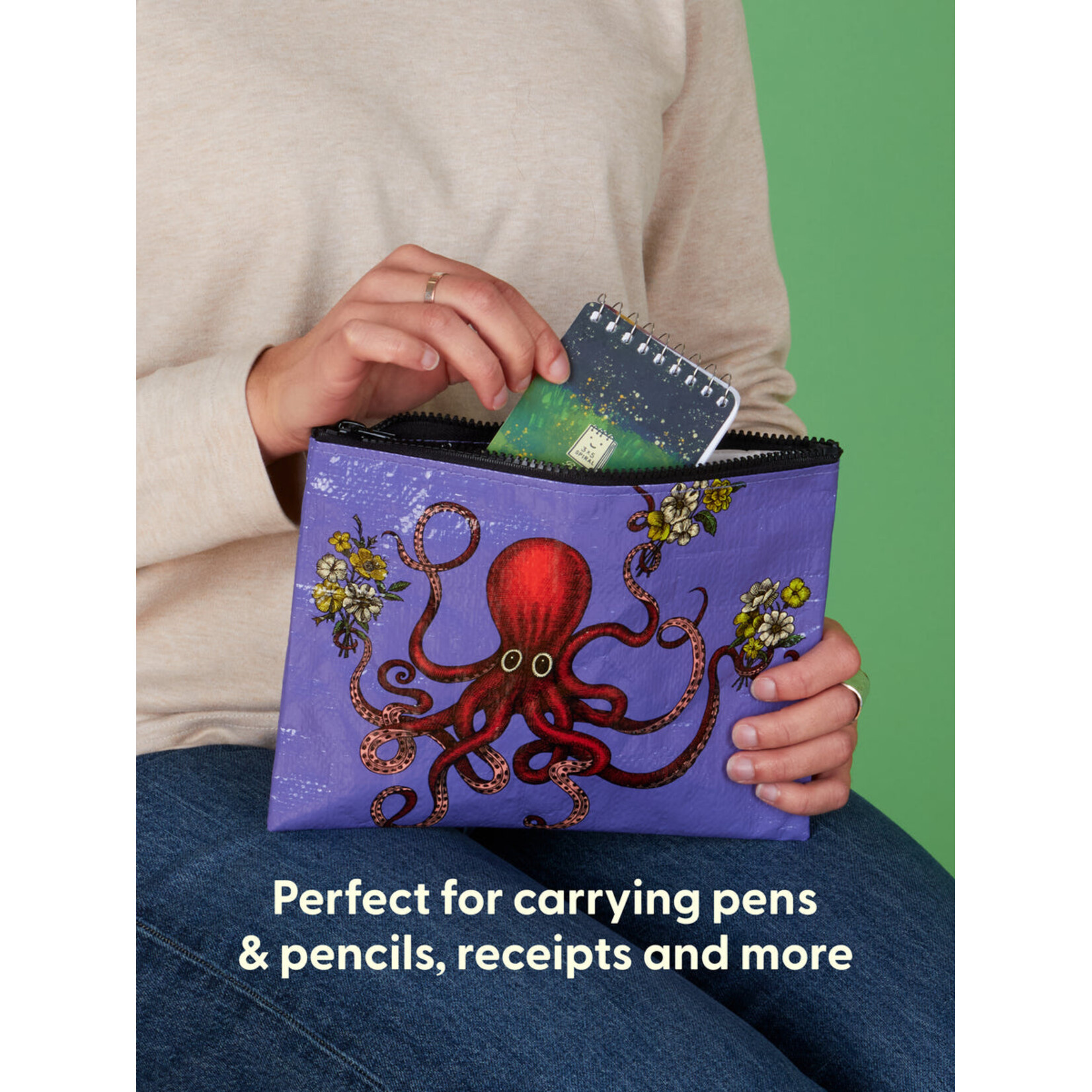 Blue Q Blue Q-Zipper Pouch-Octopus