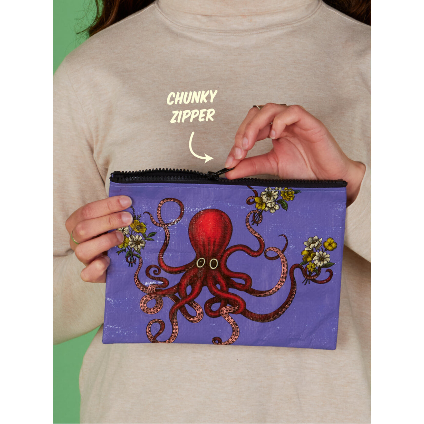 Blue Q Blue Q-Zipper Pouch-Octopus
