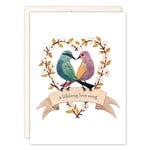 Biely & Shoaf Two Birds in Heart Wedding Card