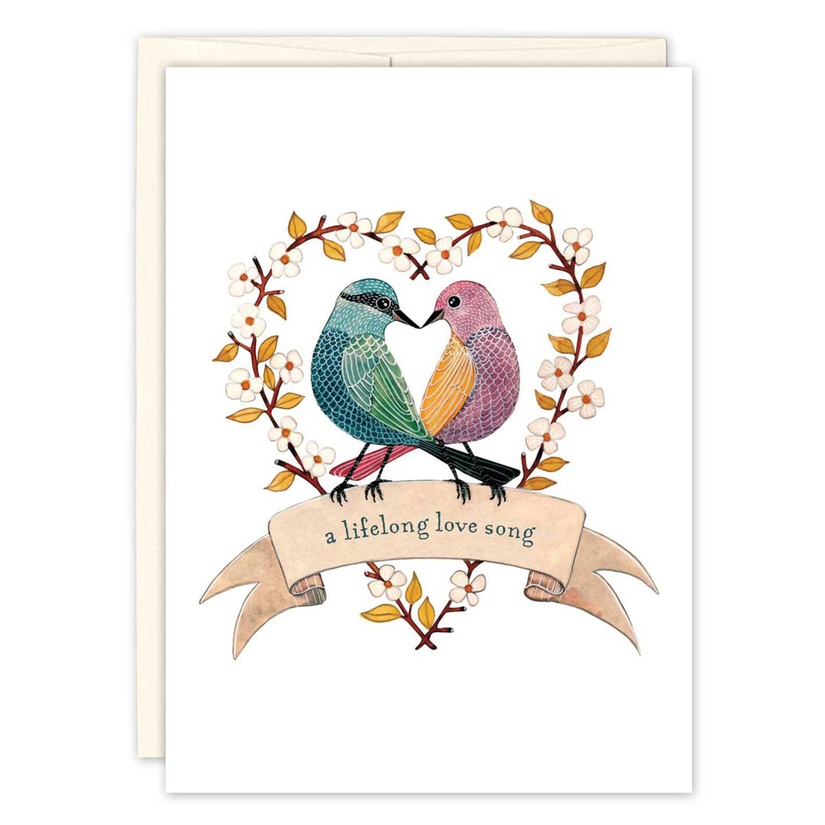 Biely & Shoaf Biely & Shoaf-Two Birds in Heart Wedding Card
