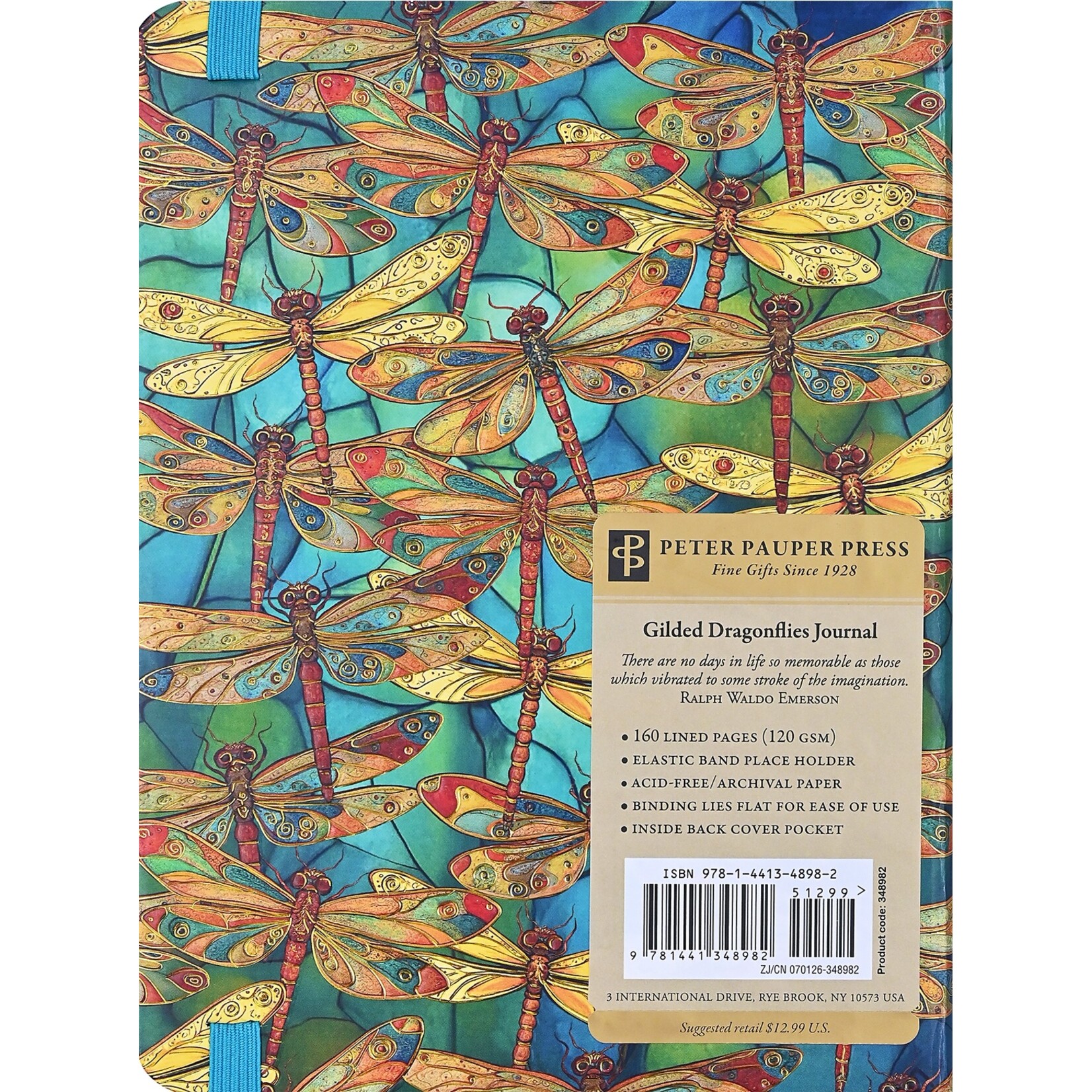 Peter Pauper Press Peter Pauper Press-Gilded Dragonflies Journal