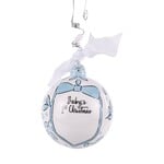 Glory Haus Blue Bowtie 1st Christmas Ornament