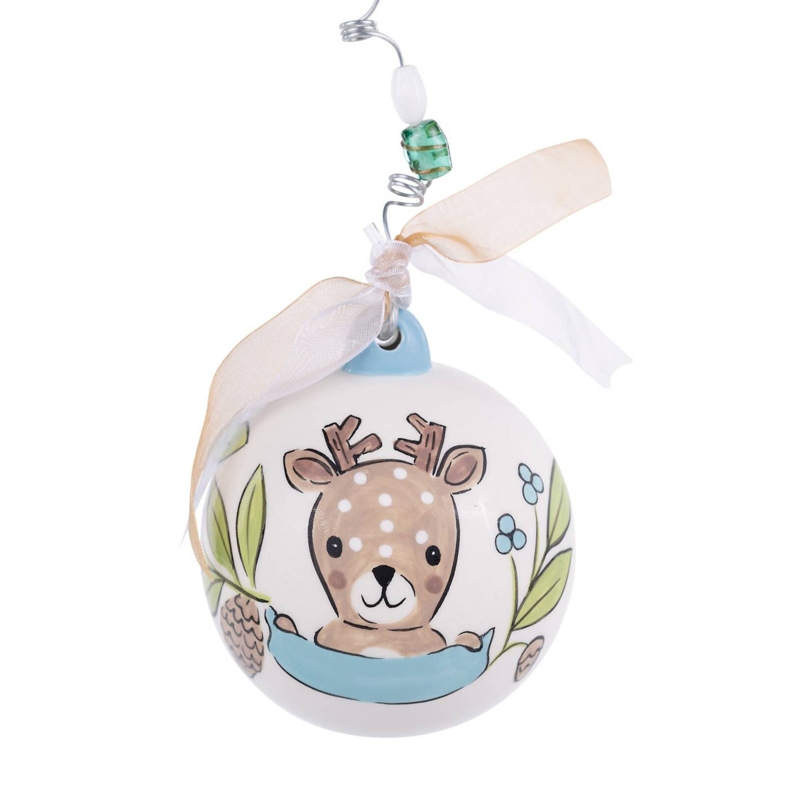 Glory Haus Glory Haus-Baby Boy Deer 1st Christmas Ornament