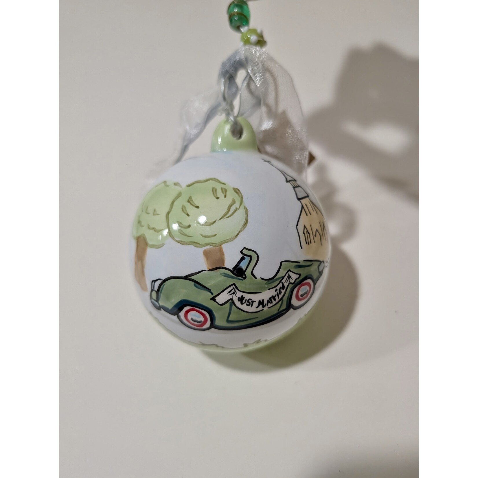 Glory Haus Glory Haus-Just Married Car Ornament