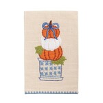 Mudpie Stacked Pumpkin Applique Topiary Towel