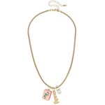 Canvas Jewelry Mahjong Charm Necklace