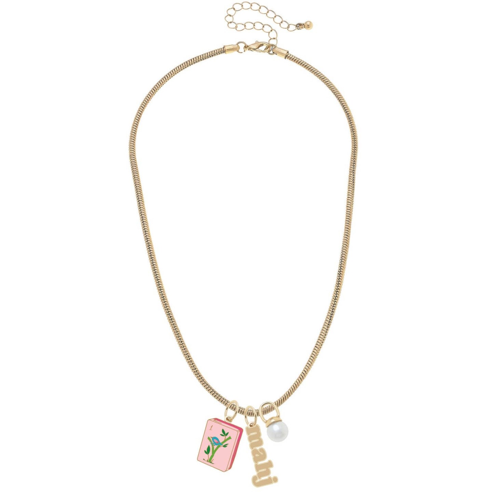 Canvas Jewelry Canvas Jewelry-Mahjong Charm Necklace