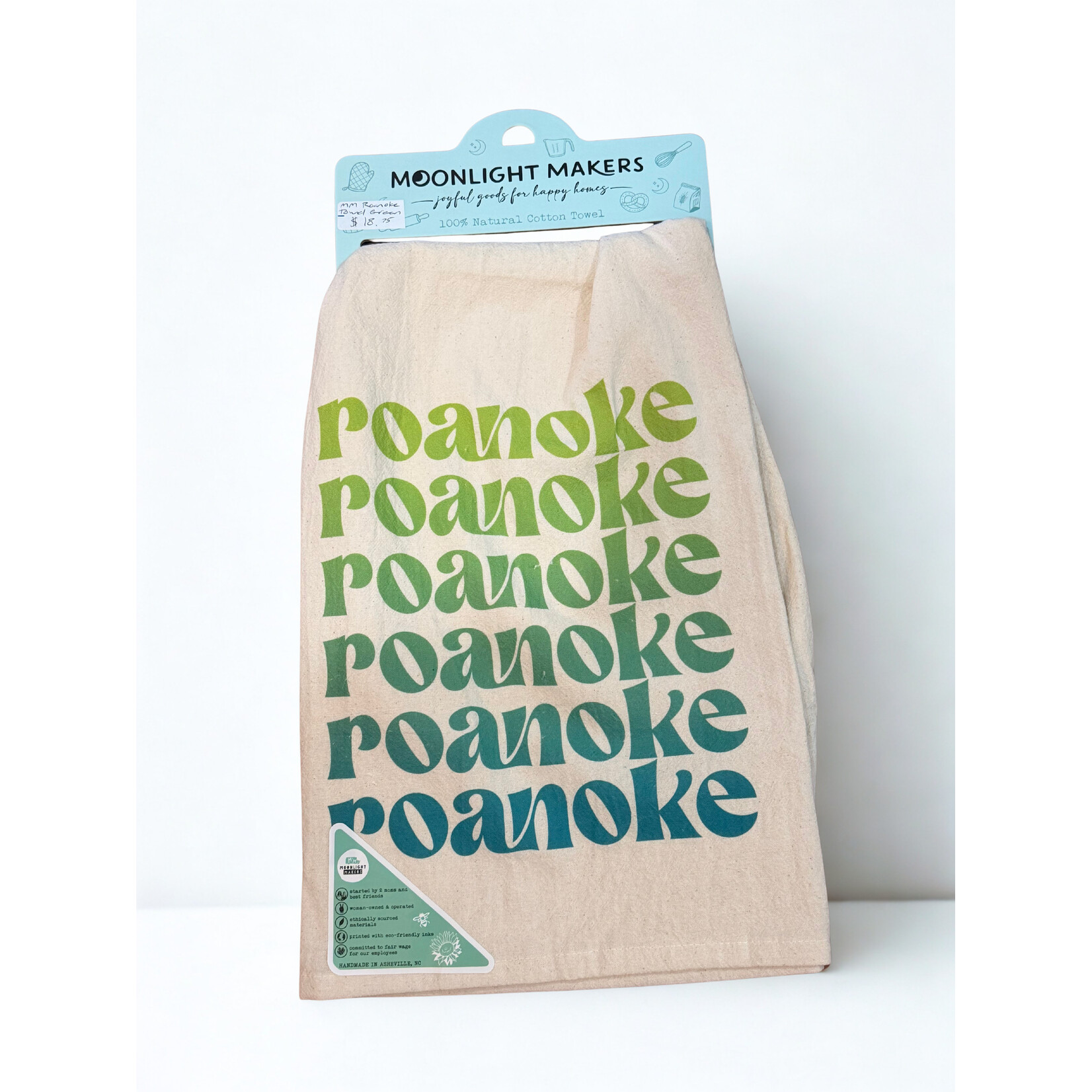 Moonlight Makers Moonlight Makers-Roanoke Towel-Green