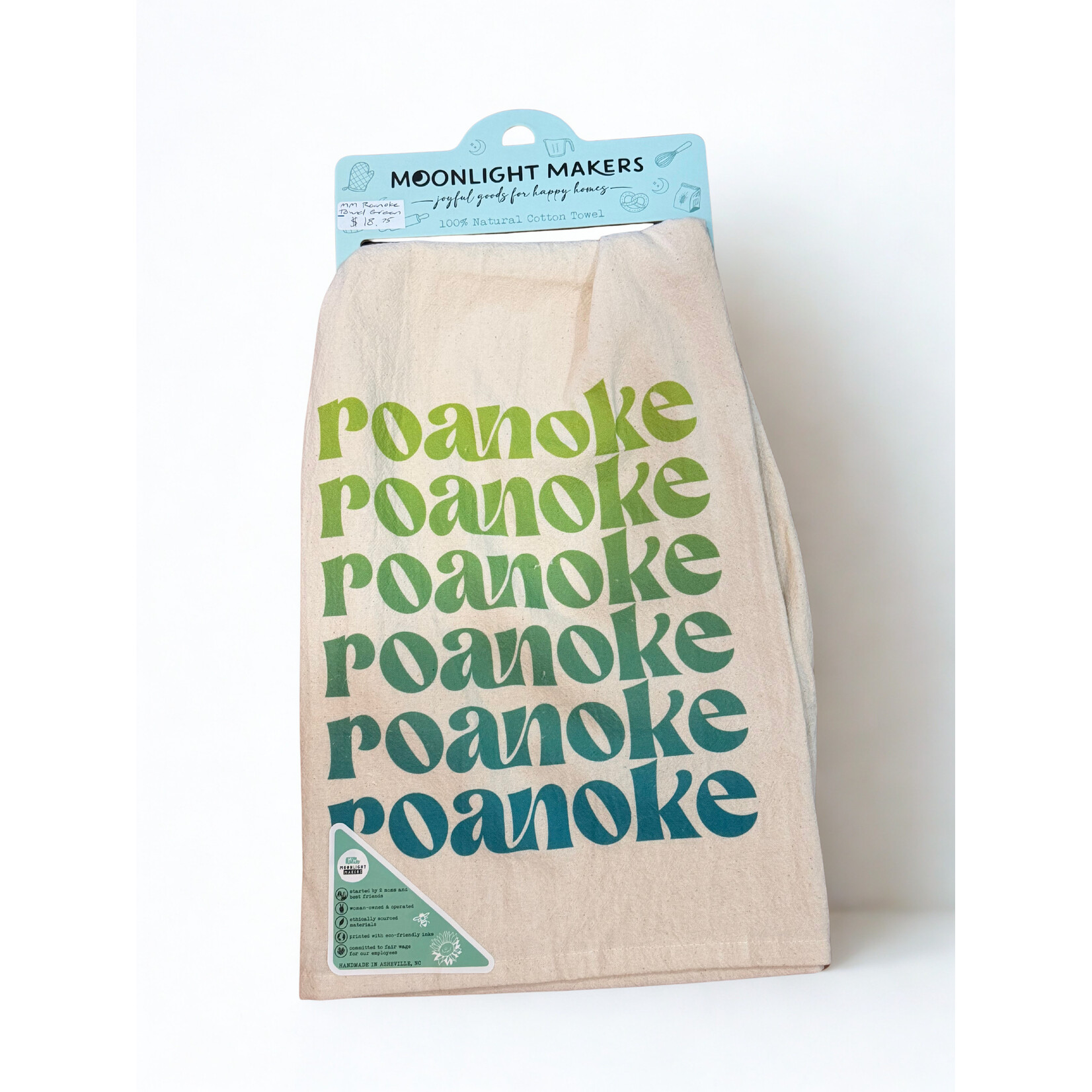 Moonlight Makers Moonlight Makers-Roanoke Towel-Green