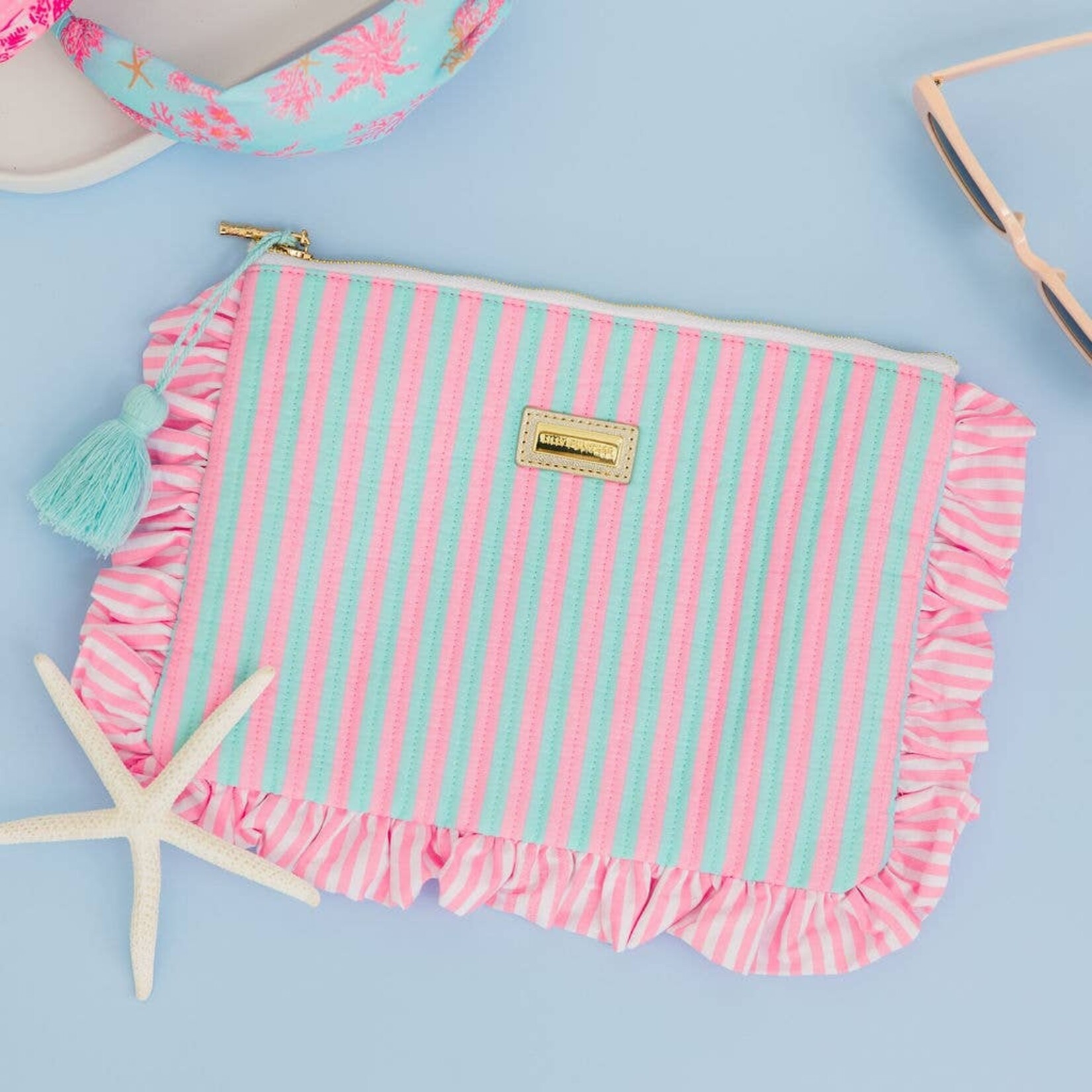 Lilly Pulitzer Lilly Pulitzer-Ruffle Pouch Stripe