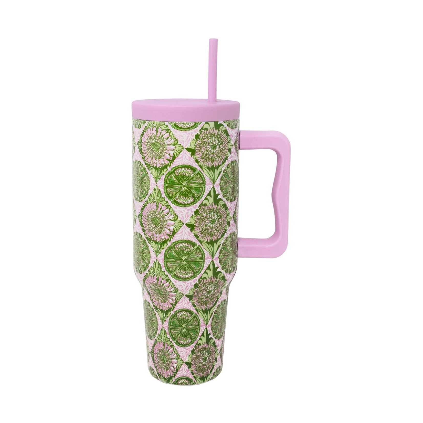 Lilly Pulitzer Lilly Pulitzer-Stainless Steel Tumbler 40oz-Tropical Tiles