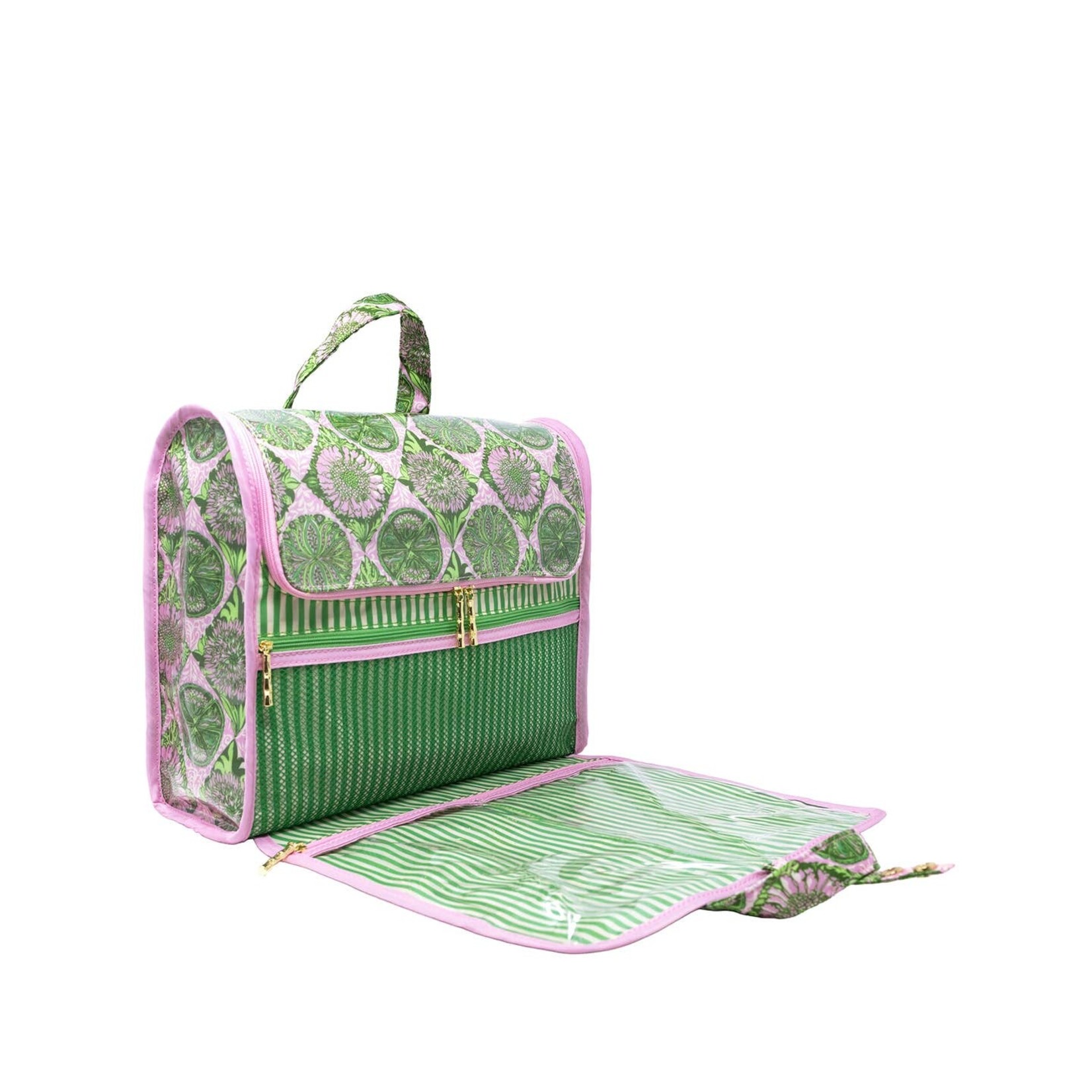 Lilly Pulitzer Lilly Pulitzer- Hanging Toiletry Bag-Tropical Tiles