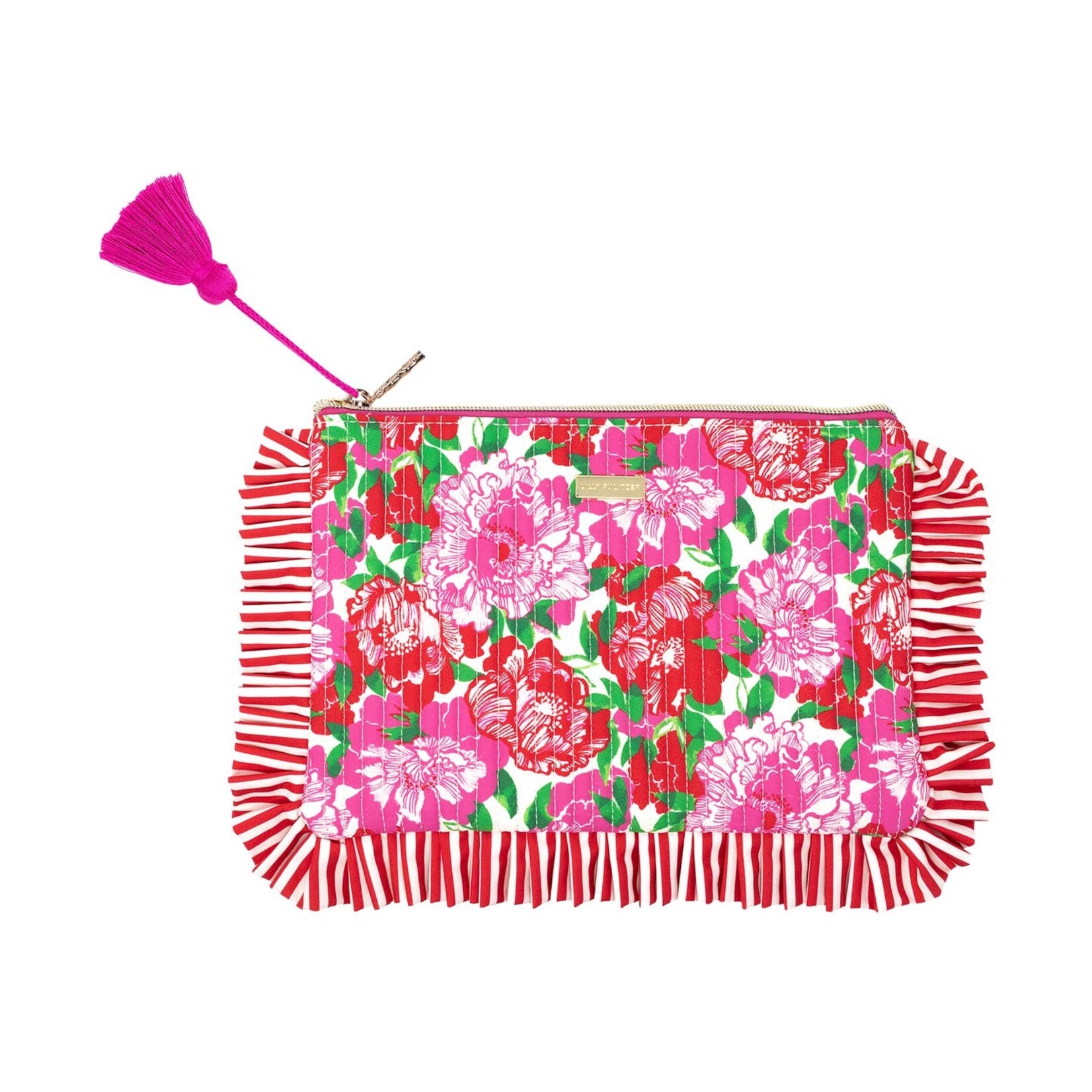 Lilly Pulitzer Lilly Pulitzer- Ruffle Pouch-Maggie's Bouquet