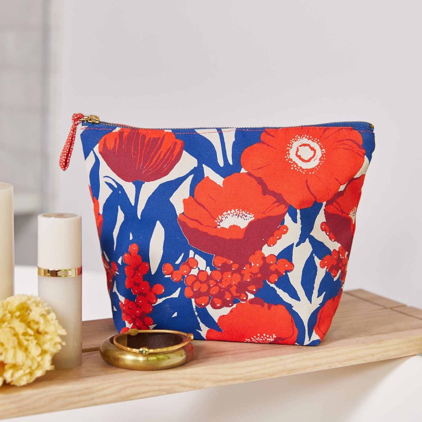 Rock Flower Paper Rock Flower Paper- Poppies Pouch-Large