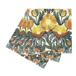 Rock Flower Paper Poppies-Gold Paper Napkins