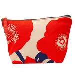Rock Flower Paper Poppies Pouch-Medium