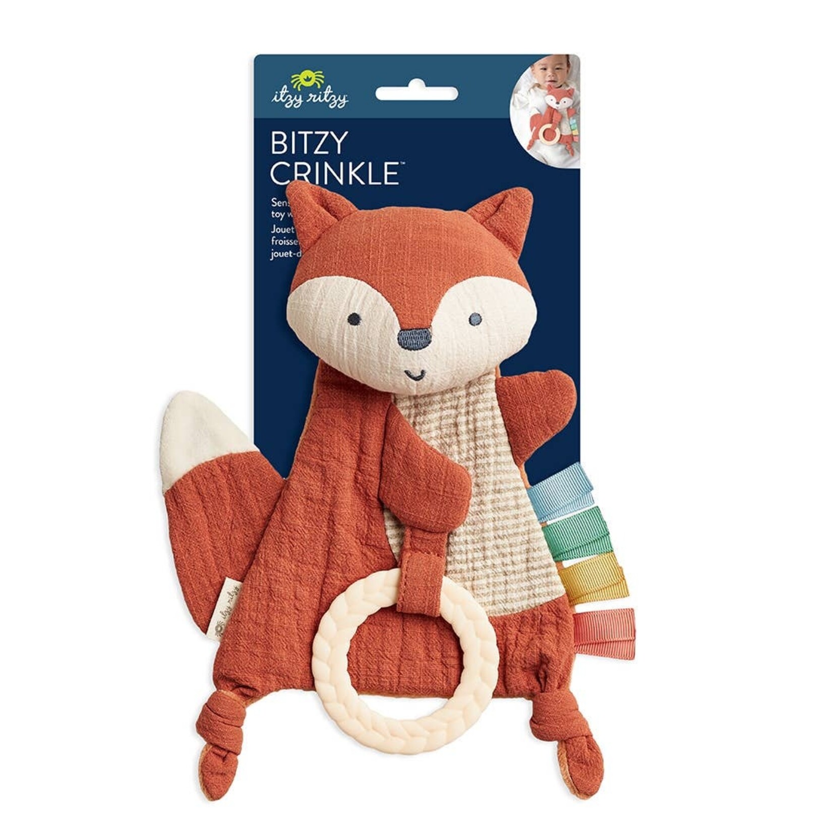 Itzy Ritzy Itzy Ritzy-Fox Crinkle Teether