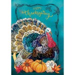 Custom Decor Teal Turkey Flag