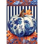 Custom Decor Chinoiserie Pumpkin Flag