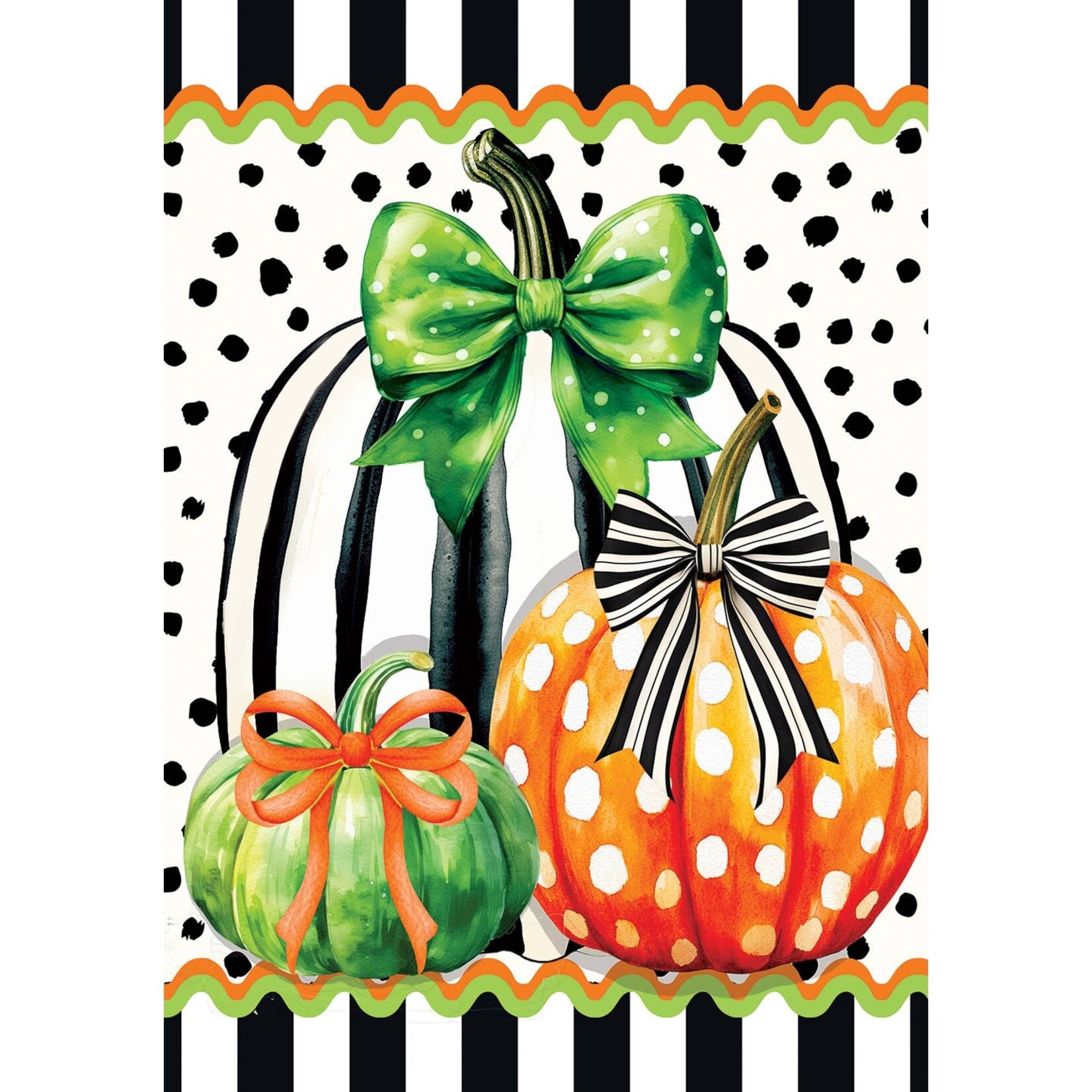 Custom Decor Custom Decor- Pumpkin Stripes Flag