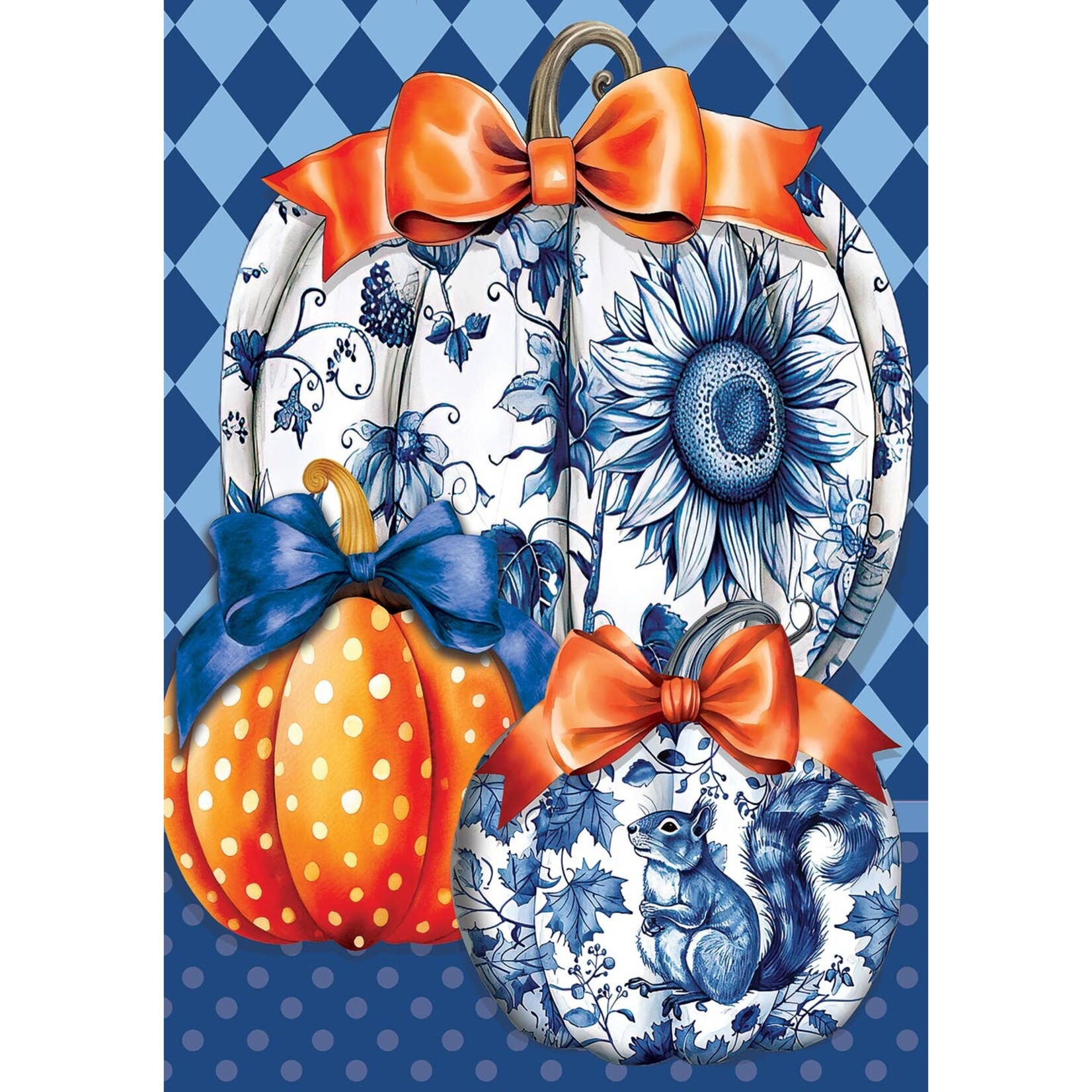 Custom Decor Custom Decor-Chinoiserie Pumpkins Trio