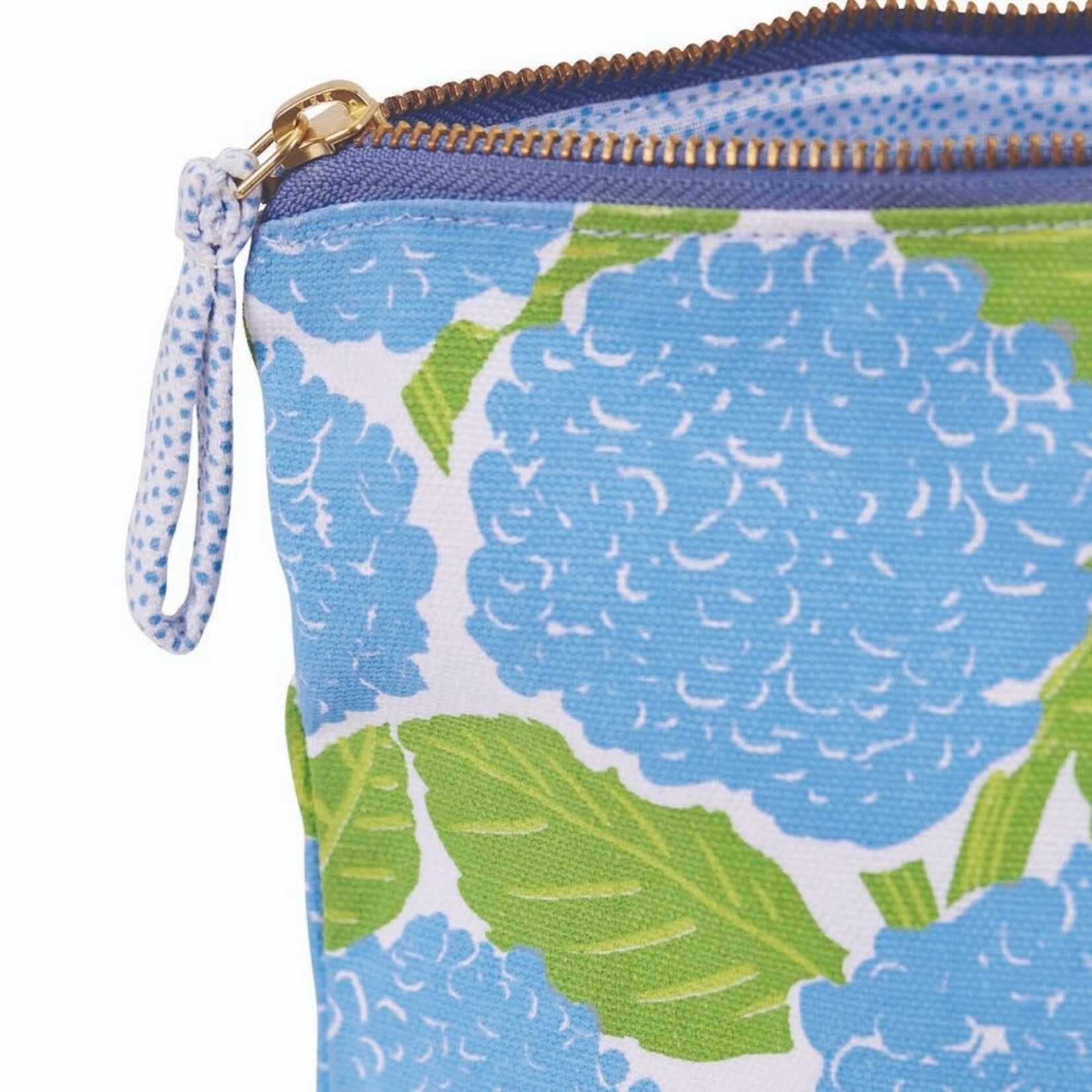 Floss and Rock Rock Flower Paper- Blue Hydrangea Pouch Large