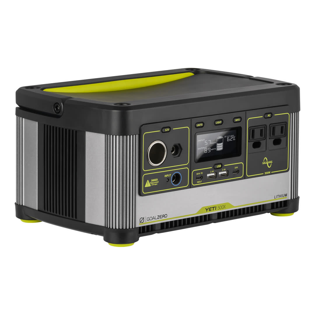 Goal Zero Yeti 500X 120V Power Station 36100 Nomad Ventures Goal Zero Yeti 500x 120v Power Station 36100 Nomad Ventures