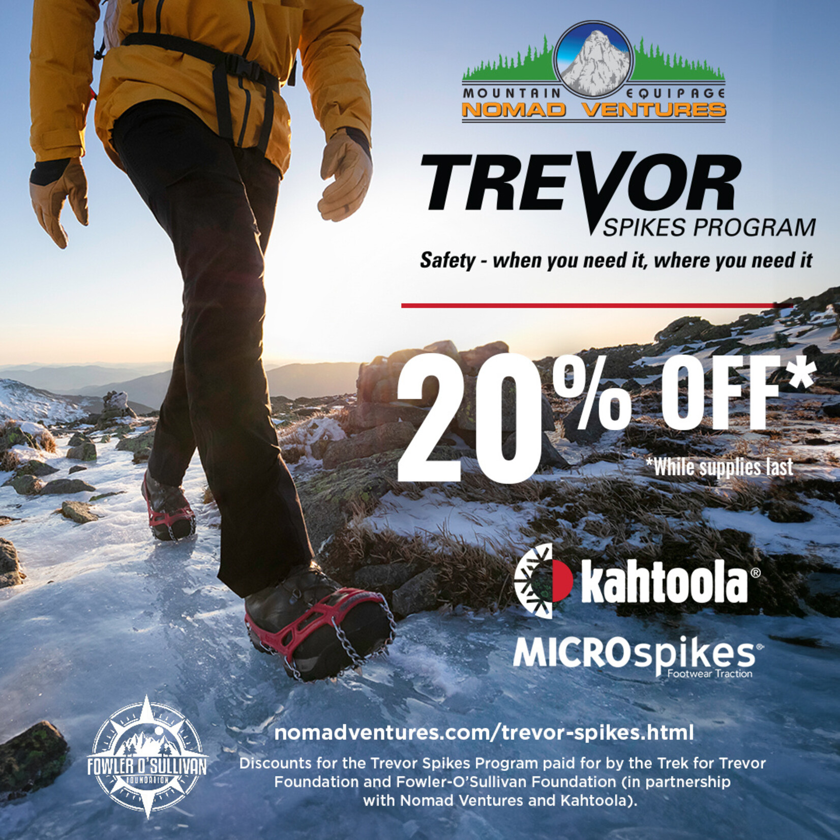 Kahtoola MICROspikes® Traction – Trevor Spikes Program Special