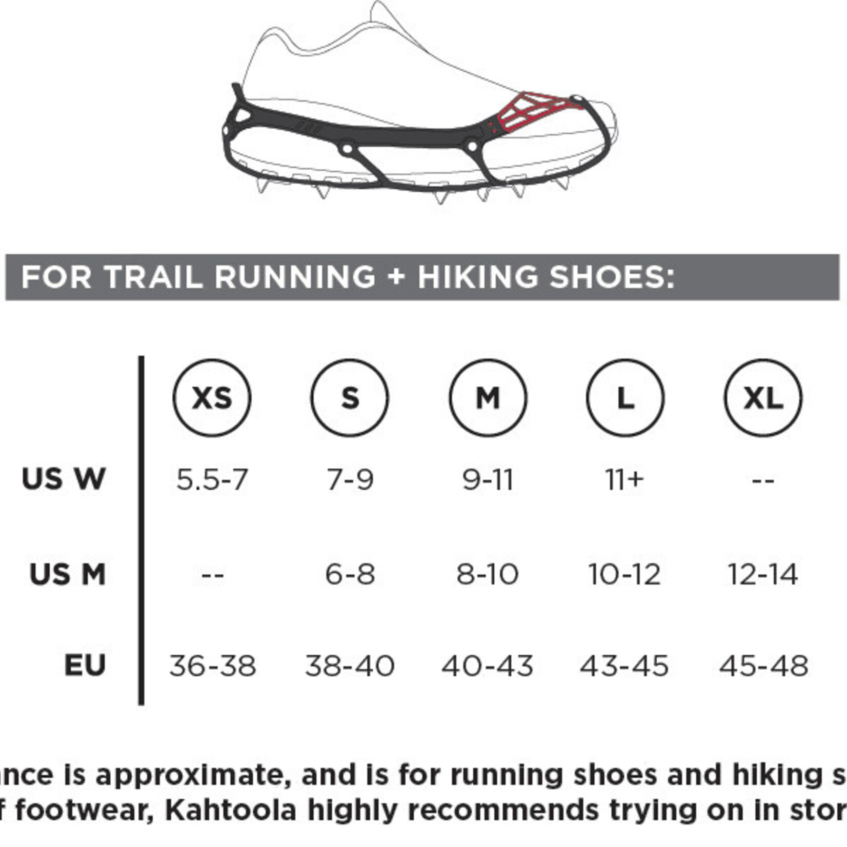 Kahtoola Kahtoola MICROspikes® GhostTraction – Trevor Spikes Program Special