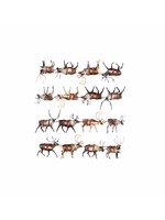 Alphie and Ollie reindeer kitchen towel/table cover -  30 x 30 inches