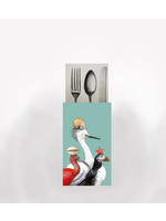 Alphie and Ollie sea birds utensil holder set of 4