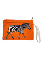 Alphie and Ollie zebra wristlet