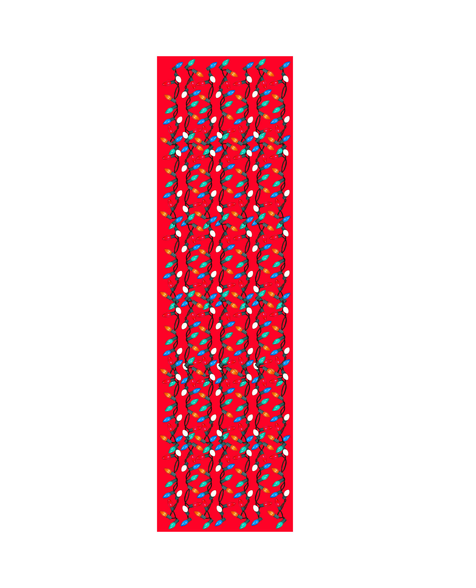 christmas lights table runner 20 x 70 inches Alphie & Ollie