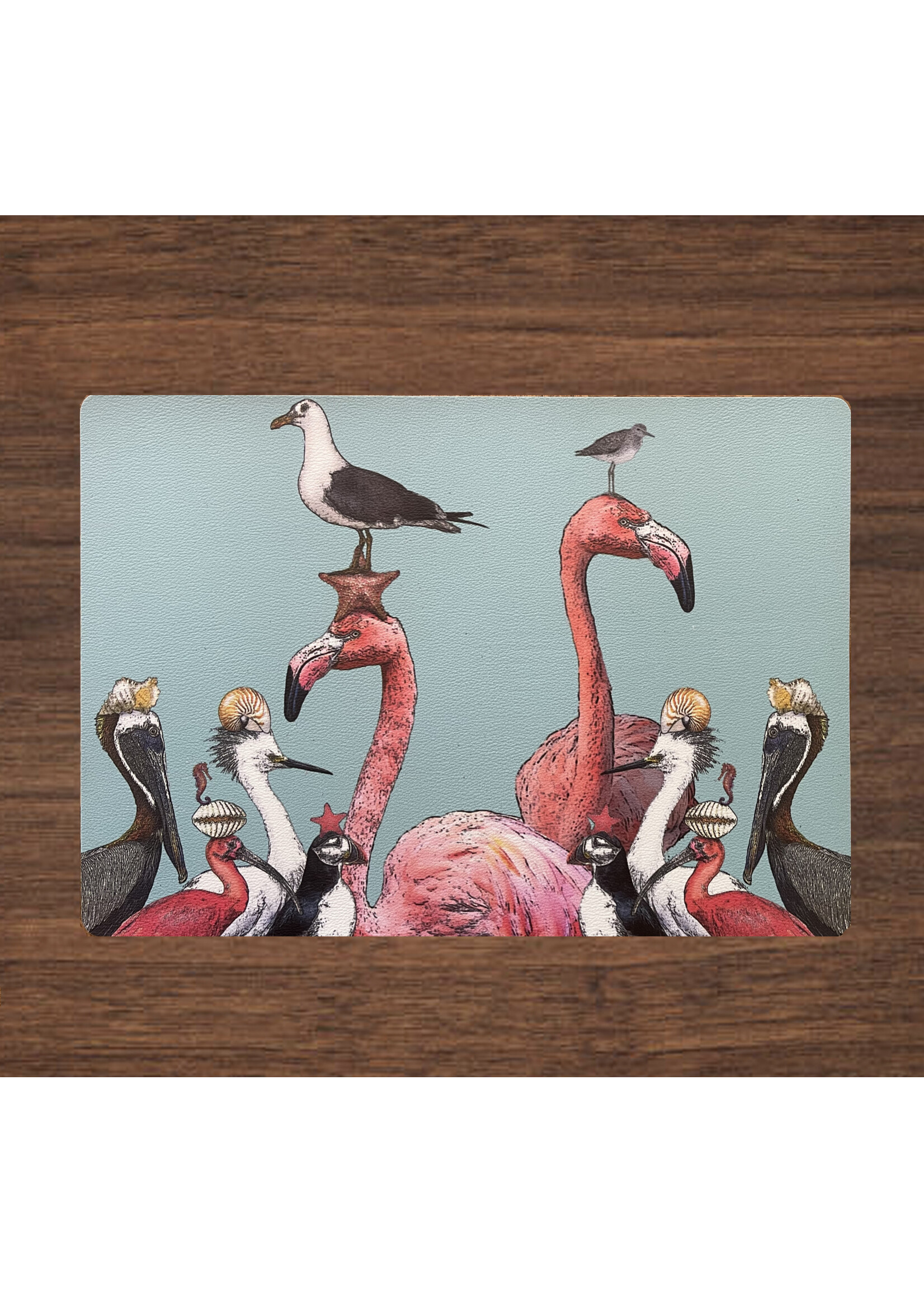 Alphie and Ollie sea birds  vinyl placemat 12 x 17 inches