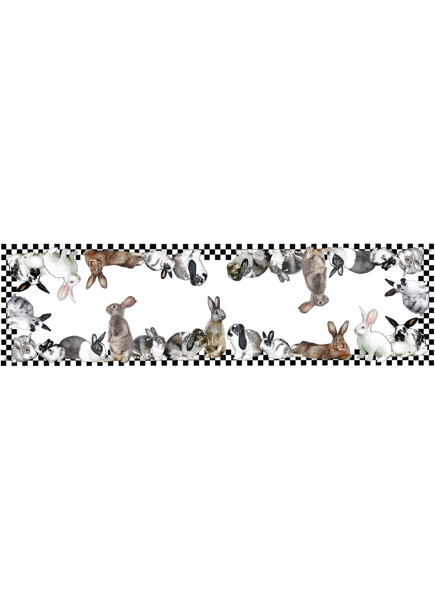 Alphie and Ollie bunny table runner