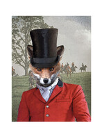 Alphie and Ollie fox in top hat